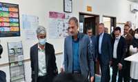 بازدید رئیس دانشگاه علوم پزشکی هرمزگان به همراه احمد مرادی، نماینده مردم بندرعباس در مجلس شورای اسلامی از مرکز بیماری های خاص ابوریحان به منظور تجلیل از خیرین نیکوکار سلامت