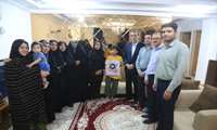 دیدار رئیس و معاونین  دانشکده پزشکی به همراه مدیر روابط عمومی دانشگاه علوم پزشکی بندرعباس از خانواده شهید رئیسی