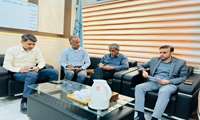 دیدار رئیس مرکز بهداشت شهرستان  میناب با خبرنگاران