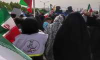 حضور بسیج جامعه پزشکی بشاگرد در گرامیداشت سالروز پیروزی انقلاب اسلامی