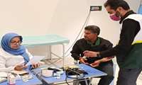 بسیج جامعه پزشکی هرمزگان با تمام توان در خدمت عزاداران است