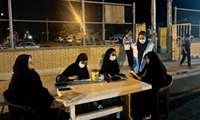 استقرار میز خدمت جهادی در محله گودکهنوئیه حاجی‌آباد