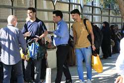 اعزام خادمین کاروان زیارتی اربعین حسینی به مشهد مقدس