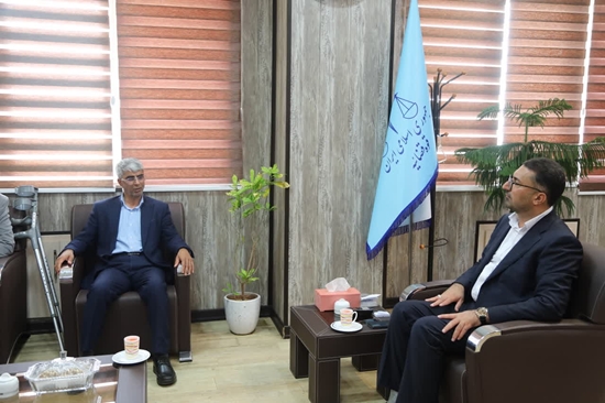 دیدار صمیمانه رئیس دانشگاه علوم پزشکی هرمزگان با رئیس کل دادگستری استان   